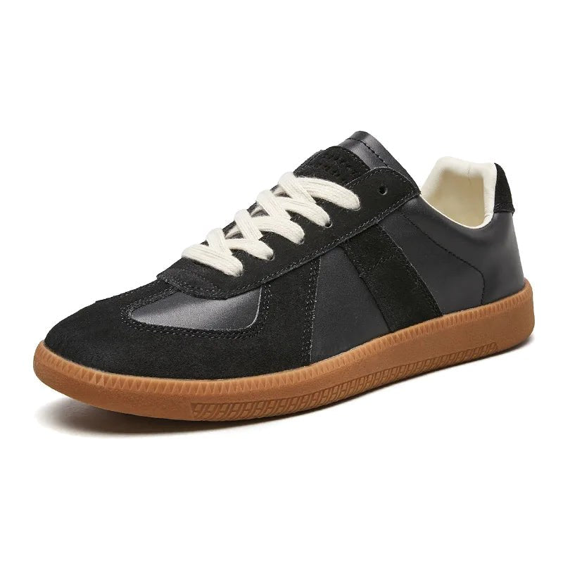 Julian | Men's Lace-Up Shoes with Non-Slip Sole, Classic Lace-Up Trainers | Everlasting Boutique | Brown