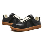 Julian | Men's Lace-Up Shoes with Non-Slip Sole, Classic Lace-Up Trainers | Everlasting Boutique | Brown