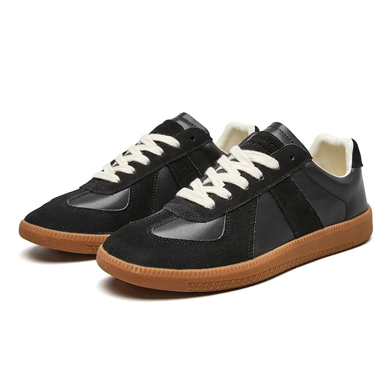 Julian | Men's Lace-Up Shoes with Non-Slip Sole, Classic Lace-Up Trainers | Everlasting Boutique | Brown