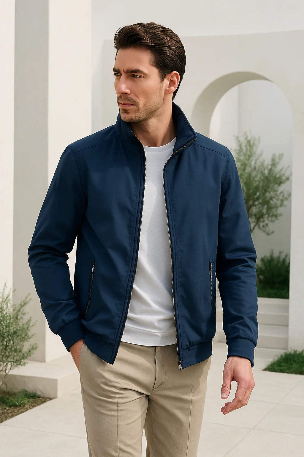 Julian | Men's Lightweight Wind-Resistant Jacket, Everyday Transitional Jacket | Everlasting Boutique