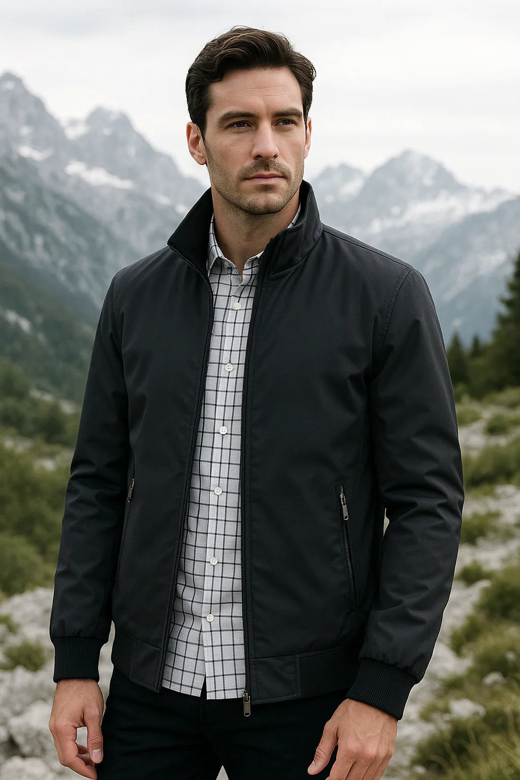 Julian | Men's Lightweight Wind-Resistant Jacket, Everyday Transitional Jacket | Everlasting Boutique