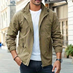 Jürgen | Men's Jacket, Lightweight and Versatile, Classic Transitional Jacket | Everlasting Boutique | Khaki