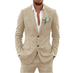 Karl | Men's Two-Piece Wedding Guest Suit, Classic Blazer and Trousers | Everlasting Boutique | Mint Green