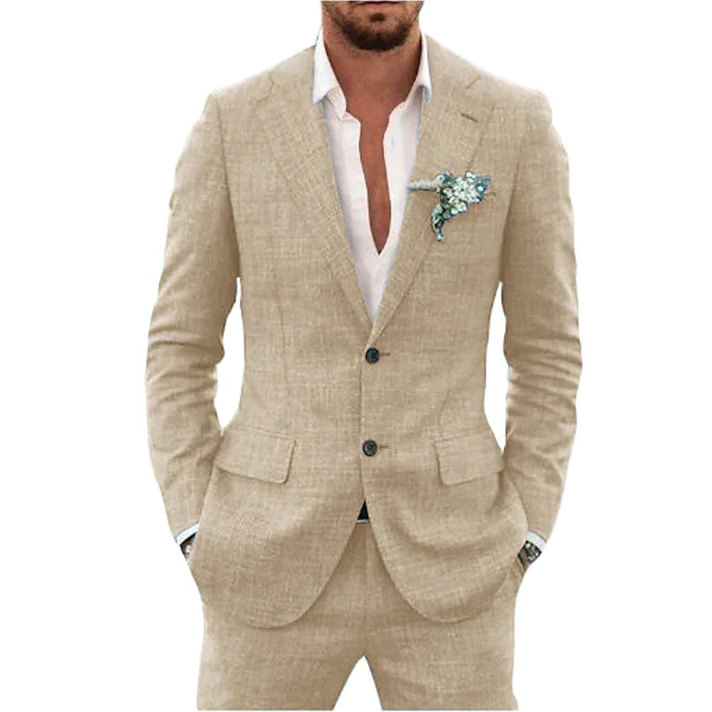 Karl | Men's Two-Piece Wedding Guest Suit, Classic Blazer and Trousers | Everlasting Boutique | Mint Green