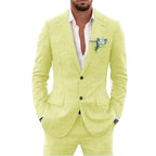 Karl | Men's Two-Piece Wedding Guest Suit, Classic Blazer and Trousers | Everlasting Boutique | Mint Green