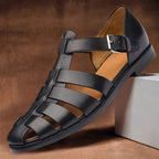 Everlasting Boutique | Kennedy | Women's Vegan Leather Fisherman Sandals - Black