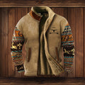 Klaus | Men's Merino Fleece Jacket, Outdoor Functional Jacket | Everlasting Boutique | Brown 2