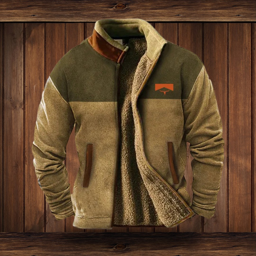 Klaus | Men's Merino Fleece Jacket, Outdoor Functional Jacket | Everlasting Boutique | Brown 2