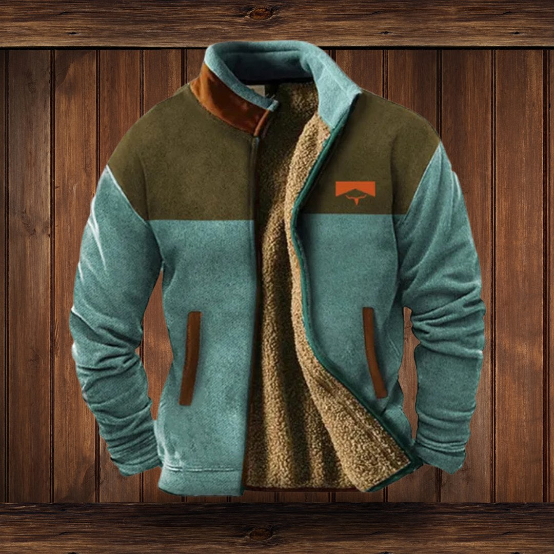 Klaus | Men's Merino Fleece Jacket, Outdoor Functional Jacket | Everlasting Boutique | Brown 2