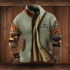 Klaus | Men's Merino Fleece Jacket, Outdoor Functional Jacket | Everlasting Boutique | Brown 2