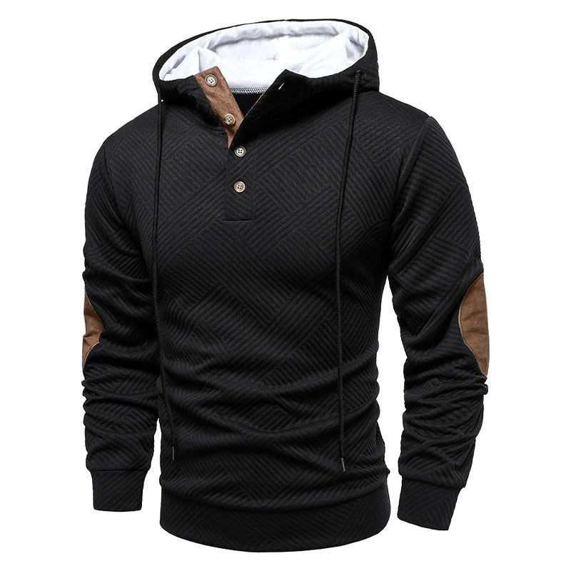 Konrad | Men's Jumper with Textured Weave, Elegant Men's Jumper | Everlasting Boutique | Grey