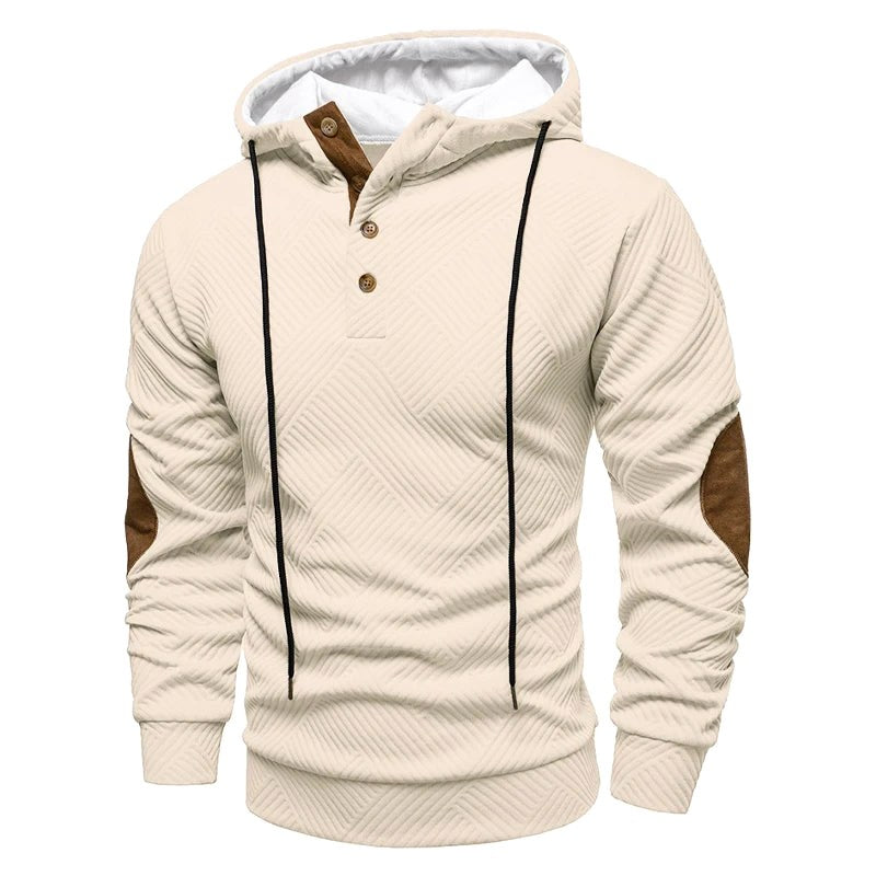Konrad | Men's Jumper with Textured Weave, Elegant Men's Jumper | Everlasting Boutique | Grey