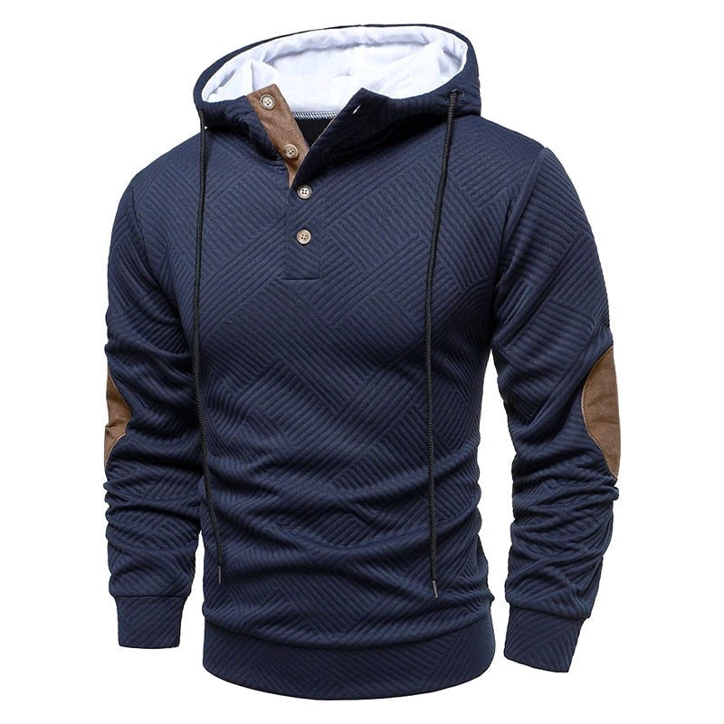 Konrad | Men's Jumper with Textured Weave, Elegant Men's Jumper | Everlasting Boutique | Grey