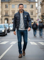 Konrad | Men's Quilted Jacket with Urban Elegance, Lightweight Autumn Jacket | Everlasting Boutique