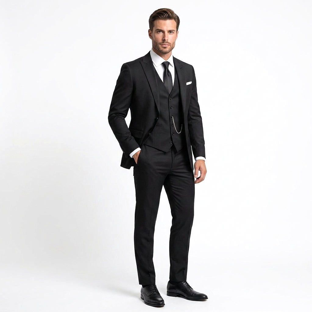 Christopher | Men's Slim-Fit Three-Piece Suit – Elegant Business Suit | Everlasting Boutique