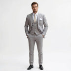 Christopher | Men's Slim-Fit Three-Piece Suit – Elegant Business Suit | Everlasting Boutique