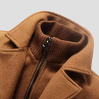 Kurt | Men's Wool Coat with Structured Cut, Elegant Wool Coat for Autumn | Everlasting Boutique | Grey