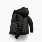 Kyle | Men's Hooded Down Jacket with Quilted Panels, Insulated Autumn Coat | Everlasting Boutique