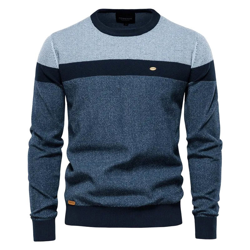 Lars | Men's Jumper with Classic Cut, Soft Cotton Jumper | Everlasting Boutique | Green