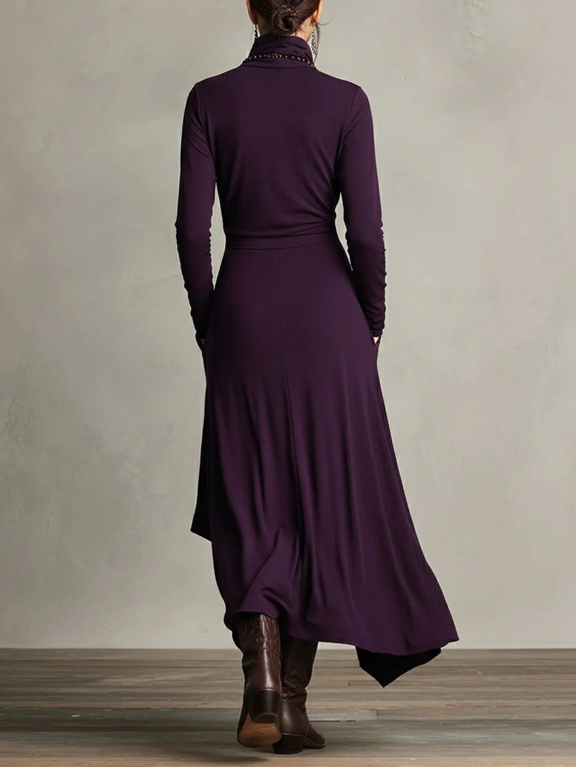 Layla | Women's High-Neck Maxi Dress, Flowing Occasion Dress | Everlasting Boutique