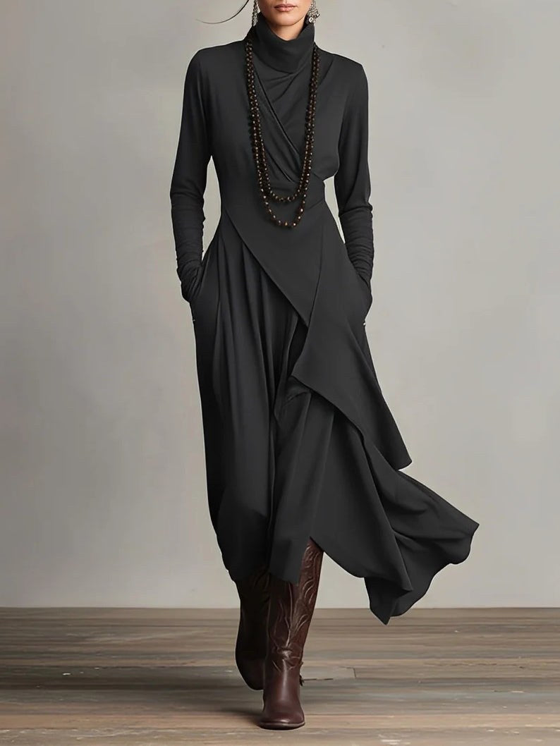 Layla | Women's High-Neck Maxi Dress, Flowing Occasion Dress | Everlasting Boutique