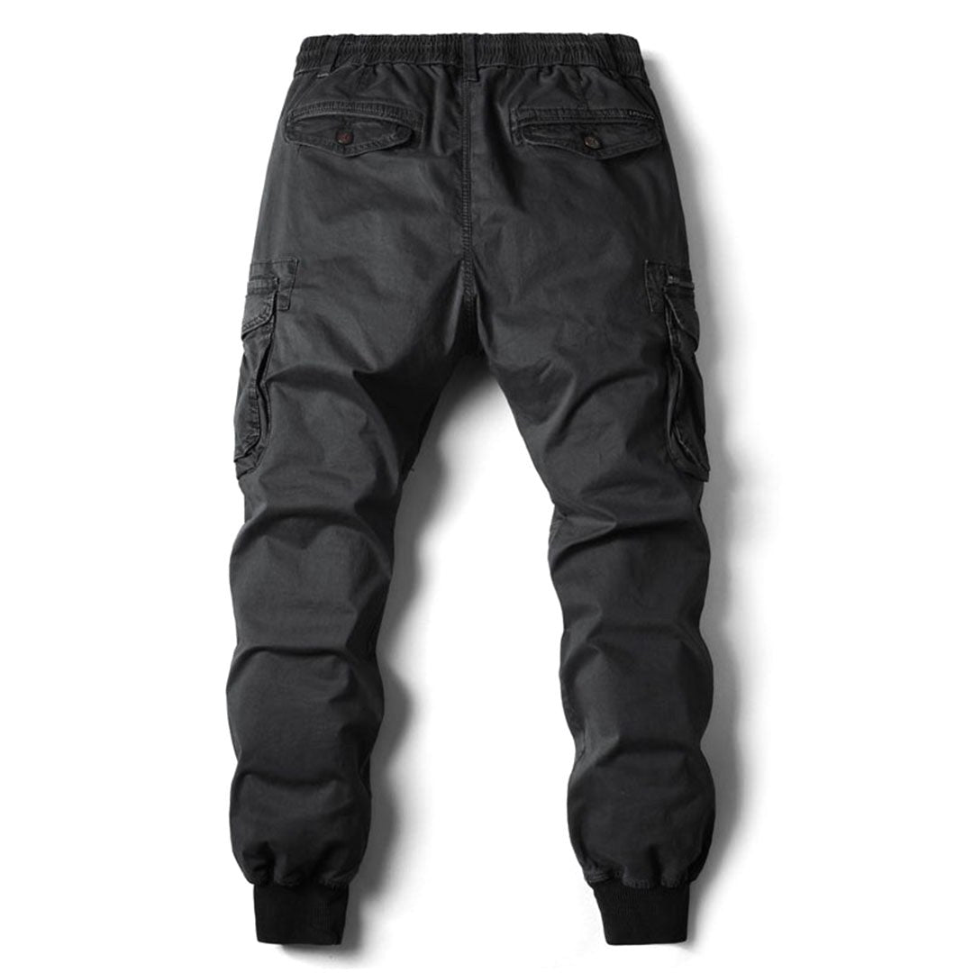Leo | Men's Utility Cargo Trousers with Stretch Fit, Functional Pocket Trousers | Everlasting Boutique | Khaki