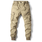 Leo | Men's Utility Cargo Trousers with Stretch Fit, Functional Pocket Trousers | Everlasting Boutique | Black