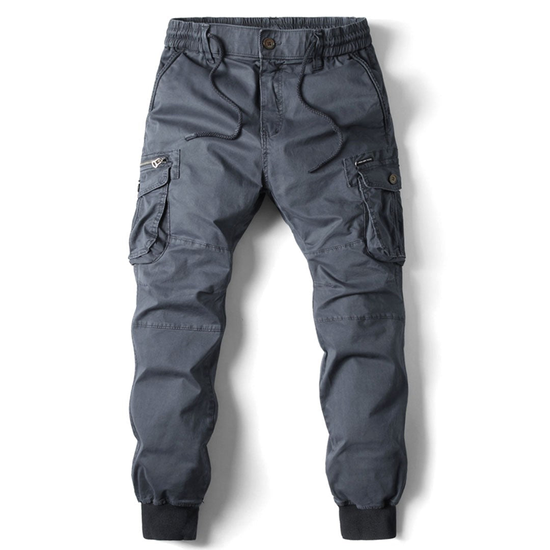Leo | Men's Utility Cargo Trousers with Stretch Fit, Functional Pocket Trousers | Everlasting Boutique