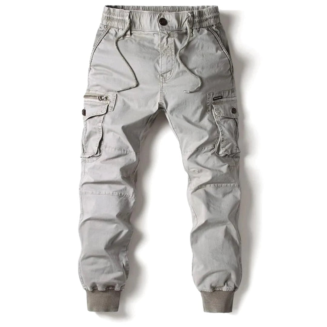 Leo | Men's Utility Cargo Trousers with Stretch Fit, Functional Pocket Trousers | Everlasting Boutique
