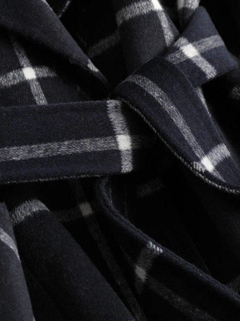 Lison | Women's Checked Wool Coat, Tailored Autumn Coat | Everlasting Boutique