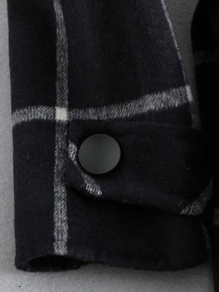 Lison | Women's Checked Wool Coat, Tailored Autumn Coat | Everlasting Boutique