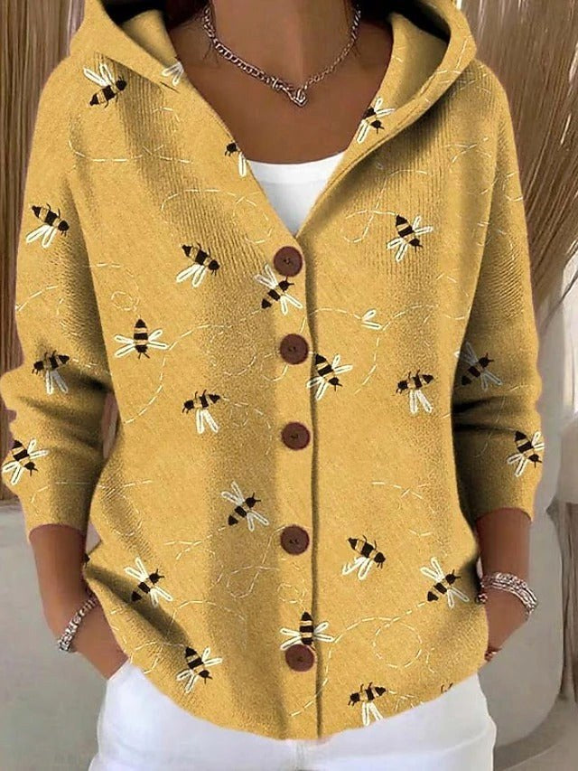 Loane | Women's Button Hooded Cardigan, Warm Everyday Jumper | Everlasting Boutique