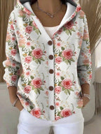 Loane | Women's Button Hooded Cardigan, Warm Everyday Jumper | Everlasting Boutique