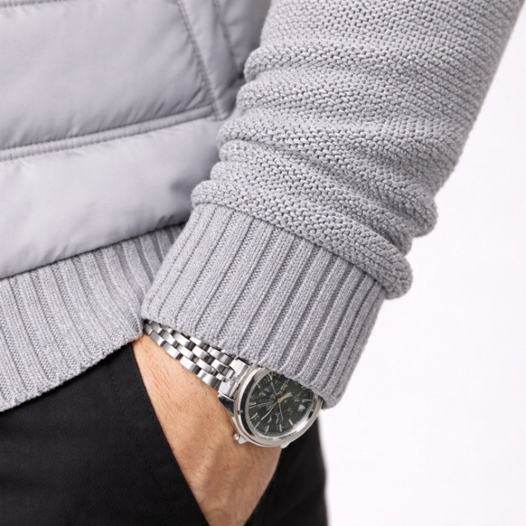 Logan | Men's Quilted Padded Jacket, Structured Everyday Jacket | Everlasting Boutique