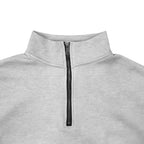 Lorenz | Men's Jumper with Zip, Lightweight Knit Jumper | Everlasting Boutique | Light Grey