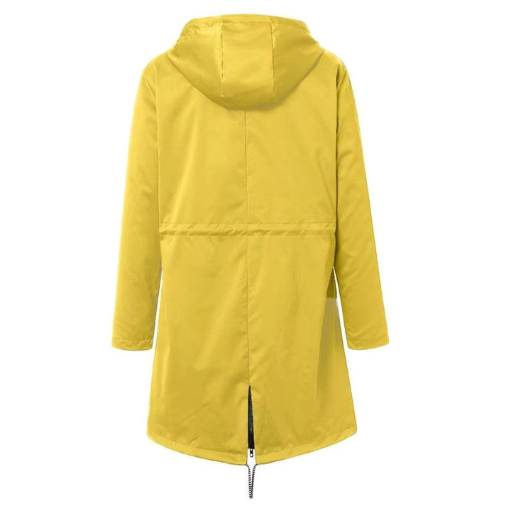 Lorraine | Women's Hooded Lightweight Raincoat, Water-Resistant Windproof Coat | Everlasting Boutique
