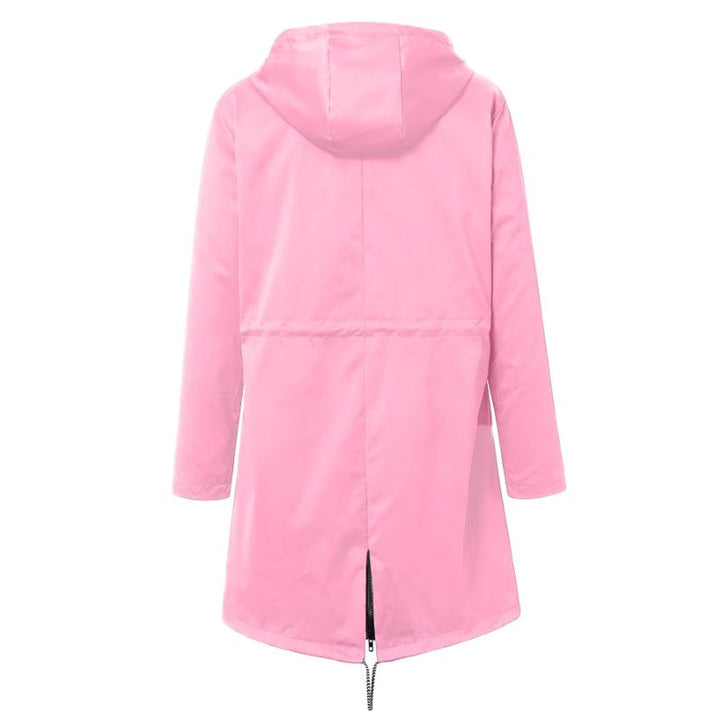 Lorraine | Women's Hooded Lightweight Raincoat, Water-Resistant Windproof Coat | Everlasting Boutique