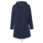 Lorraine | Women's Hooded Lightweight Raincoat, Water-Resistant Windproof Coat | Everlasting Boutique | Black