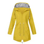 Lorraine | Women's Hooded Lightweight Raincoat, Water-Resistant Windproof Coat | Everlasting Boutique