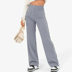 Lottie | Women's High-Waist Stretch Trousers, Comfortable Everyday Trousers | Everlasting Boutique