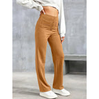 Lottie | Women's High-Waist Stretch Trousers, Comfortable Everyday Trousers | Everlasting Boutique
