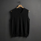 Louis | Men's Cashmere-Blend V-Neck Vest, Layering Jumper | Everlasting Boutique