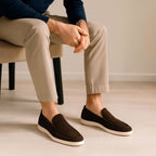 Lucas | Men's Suede-Effect Slip-On Loafers, Comfortable Daily Wear Shoes | Everlasting Boutique
