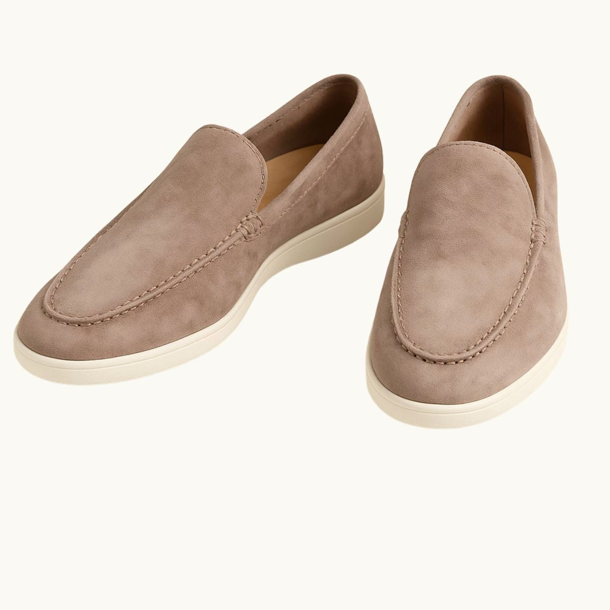 Lucas | Men's Suede-Effect Slip-On Loafers, Comfortable Daily Wear Shoes | Everlasting Boutique