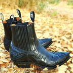 Lucas | Men's Vintage Cowboy Boots with Stitching, Western Boots | Everlasting Boutique