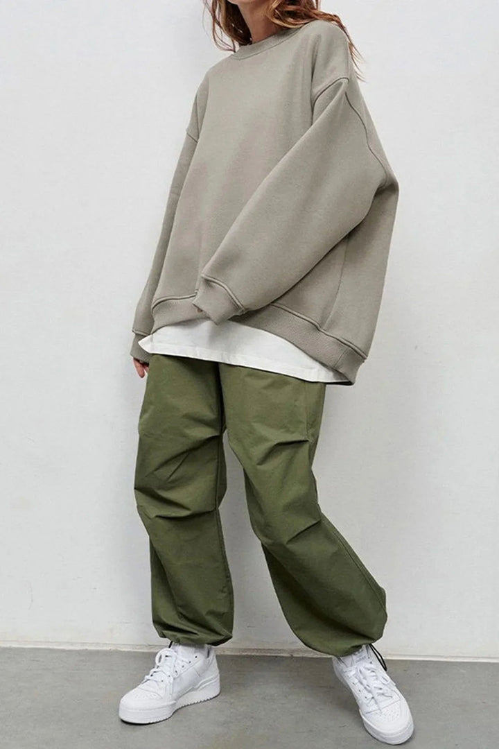 Lucienne | Women's Oversized Round-Neck Sweatshirt, Perfect for Everyday Wear | Everlasting Boutique