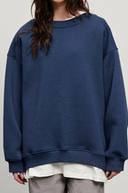 Lucienne | Women's Oversized Round-Neck Sweatshirt, Perfect for Everyday Wear | Everlasting Boutique | Brown