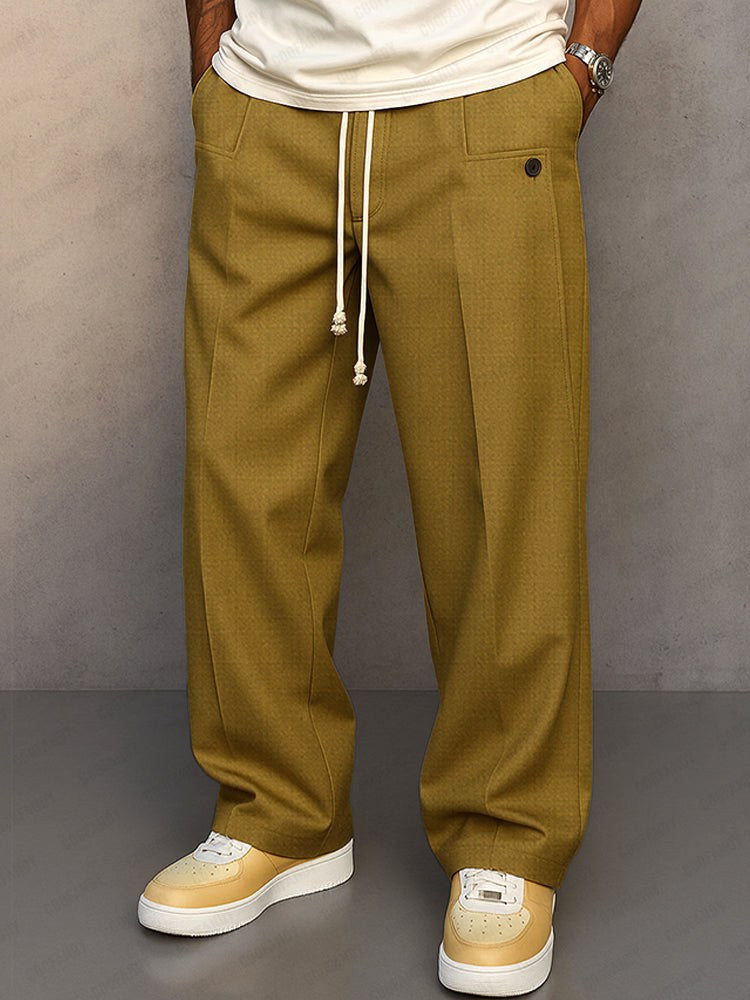 Lukas | Men's Trousers with Relaxed Fit and Freedom of Movement, Casual Everyday Trousers | Everlasting Boutique | Khaki