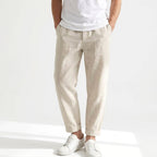 Lucas | Men's Linen Trousers, Loose Fit with Drawstring, Summer Trousers | Everlasting Boutique