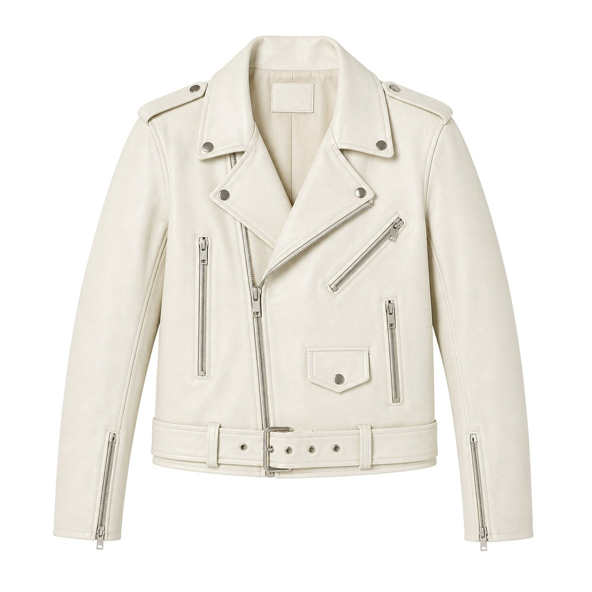 Mabel | Women's Vintage Leather Jacket, Fitted Zip Jacket | Everlasting Boutique